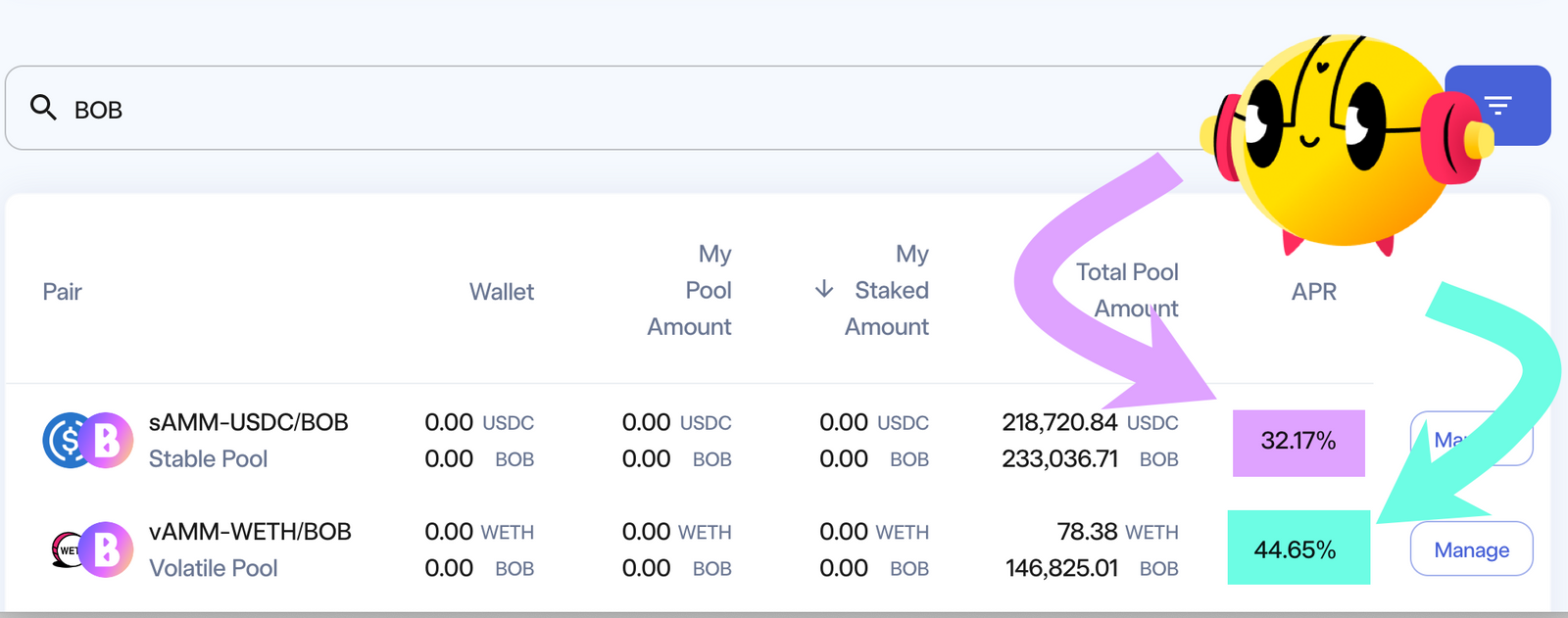 BOB stablecoin on Velodrome 